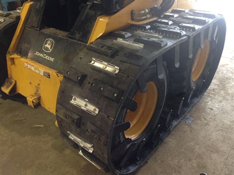 john deere skid steer track removal|skid steer track conversion kit.